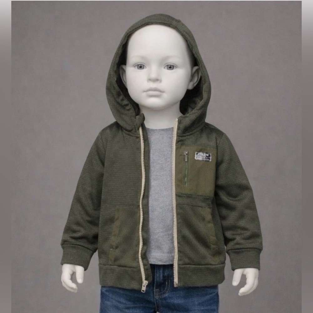 Kids Green Hoodie Jacket Size 3 T